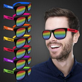 Rainbow Neon Billboard Sunglasses